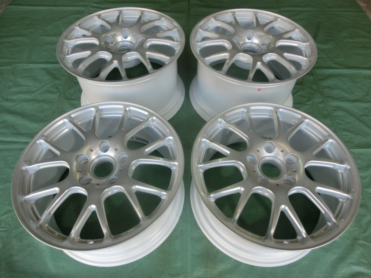 新品 国産鍛造軽量ホイール SCHONHEIT M7R ハイパーシルバー＆FALKEN AZENIS 225/40-18 295/30-18 ポルシェ911用 4本セット