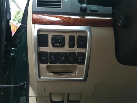 車用メッキパーツ オート インテリア アクセサリー ライトスイッチボタントリム 内側 カー スタイリング ランド クルーザー 2016 ABS クローム AL-AA-0417 AL Car plating parts