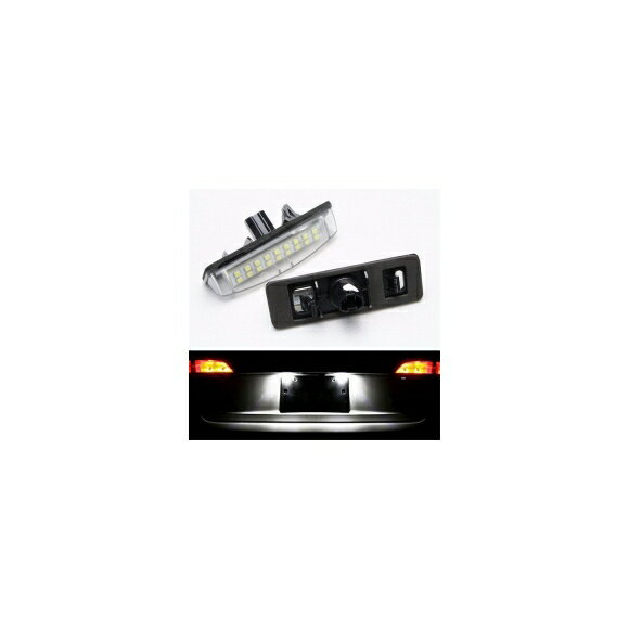 ѥåѡ 2X 18 3528 SMD LED 饤󥹥ʥСץ졼   饤 ȥ西  ꥪ ץꥦ 쥯 IS300 GS430 RX330 ES300 AL-AA-0027 AL Car plating parts