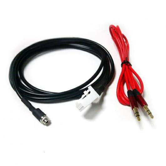 車用ケーブル 1.5メートル 4.9フィート 3.5mm延長 オーディオ ケーブル 8ピン CD チェンジャーポート AUX 日産 インフィニティ 選べる2バリエーション Black Set/Red Set AL-AA-7322 AL Car cable