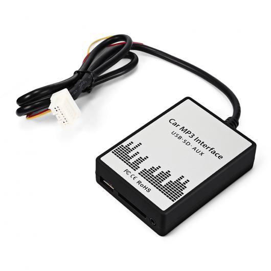 車用ケーブル CD チェンジャー アダプタ AUX USB インタフェース 3.5 mm ケーブル 入力 SD MP3 プレーヤー 日産 XTRAIL ナバラ インフィニティ FX35 FX45 AL-AA-7354 AL Car cable