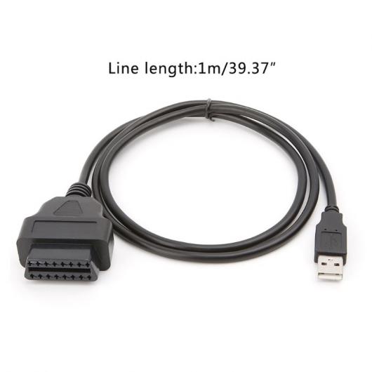 ԗpP[u  16s OBD2 USB |[g[d A_v^ P[u RlN^ffc[ P[u A_v^  \Pbg AL-AA-7826 AL Car cable
