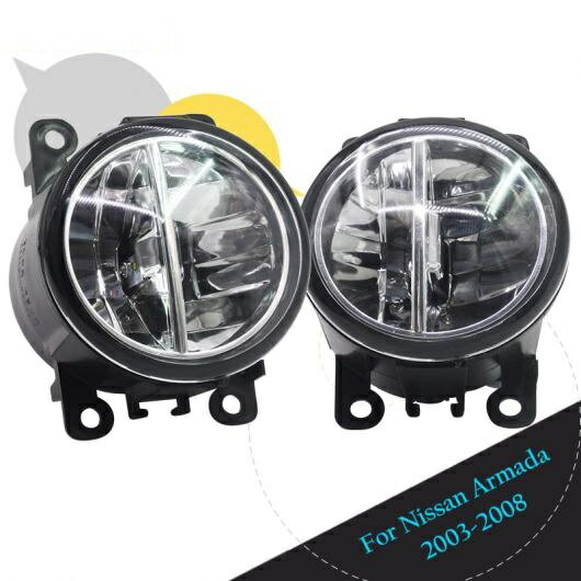  ޥ ե 2003 ~ 2008 4000LM LED ե 饤 DRL ǥ ˥ 12V ٤2顼 ۥ磻ȡ AL-BB-1741 AL Car light