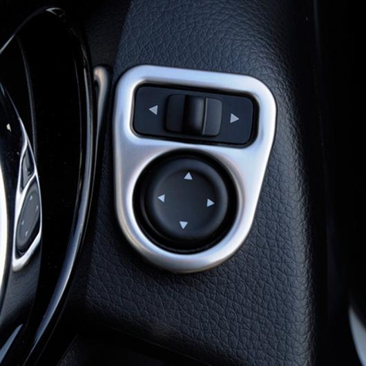 ステンレス スチール エクストレイル ローグ T32 + デュアリス J11インテリアバックミラーボタンフレーム カバー トリム AL-BB-1793 AL Car plating parts