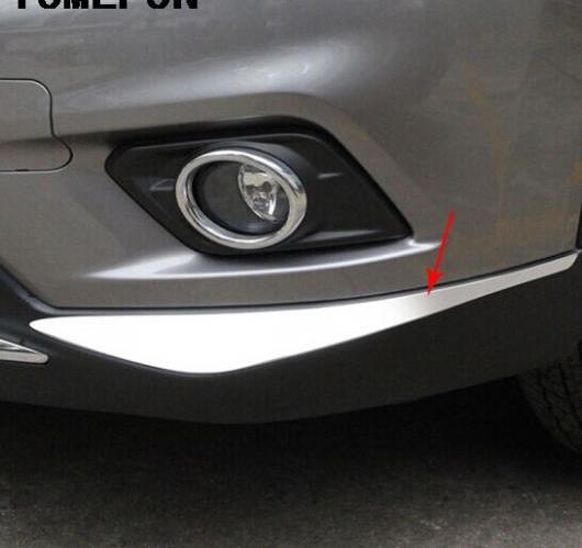 2ピース 日産 エクストレイル T32ローグ2014 2015 2016 フロント バンパー コーナー カバー トリム ABS クローム AL-BB-6917 AL Car plating parts