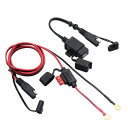 2.1A 防水 オートバイ 12V SAE USB インターフェース 充電器 ケーブル アダプタ キットインラインヒューズ AL-BB-7304 AL Car parts