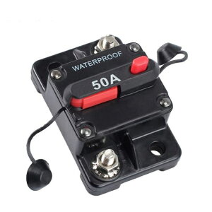 50A 回路ブレーカデュアルバッテリー IP67 防水 12V 24V ヒューズリセット切替 DC 短絡プロテクター AL-BB-7491 AL Car parts