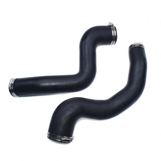 左 上＆右インタークーラーターボホースパイプチューブコネクタ ランド ローバーレンジローバースポー..