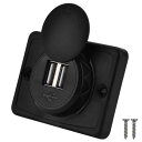 3.1A デュアル ブラック ABS USB ポート充電器コンセント 12V LED 防水 用 スペアパーツ AL-DD-0753 AL Car parts
