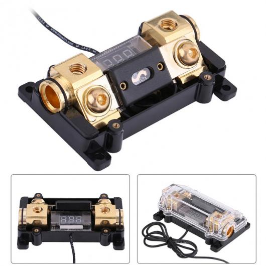 AL ユニバーサル 100A オーディオ 電源ヒューズボックス ホルダー ブロック LED 電圧 ディスプレイ アクセサリー AL-DD-1035