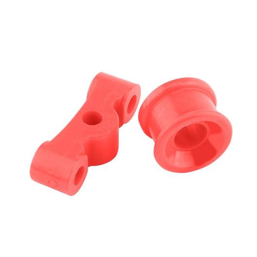 2個 レッドポリウレタン シフターブッシュキットホンダシビック 1984-1987 アキュラインテグラ 1994-2001 デルソル VTEC 1993-1997 AL-DD-1043 AL Car parts