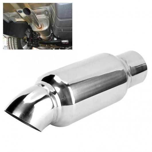 2.4IN ステンレス スチール エキゾースト パイプ チップ 耐久性 ユニバーサル カー 装飾 アクセサリー AL-DD-1853 AL Car parts(2)