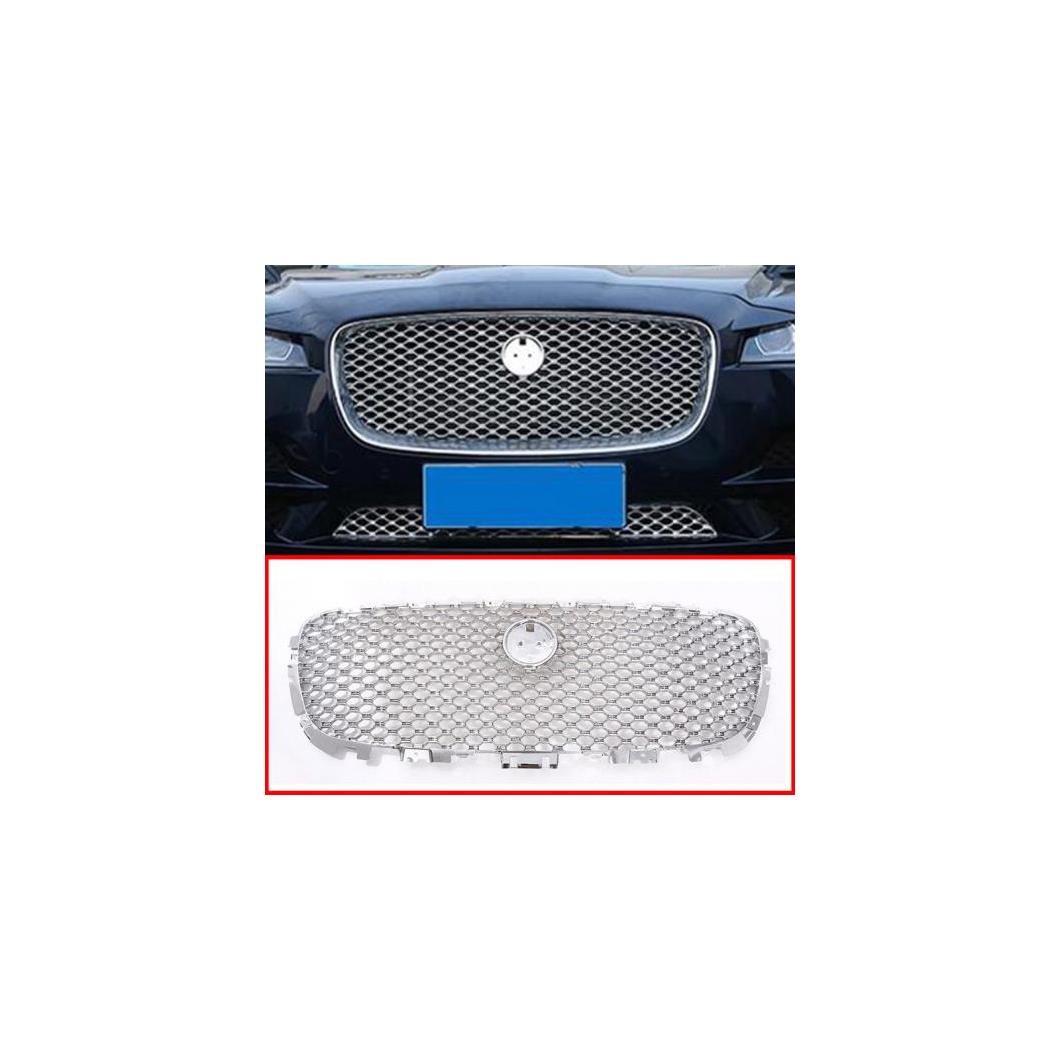 ジャガー F-ペース F ペース X761 2016 2017 ABS フロントグリル カバー トリム 選べる2バリエーション Down front Grill・Front grill cover AL-DD-4302 AL Car plating parts