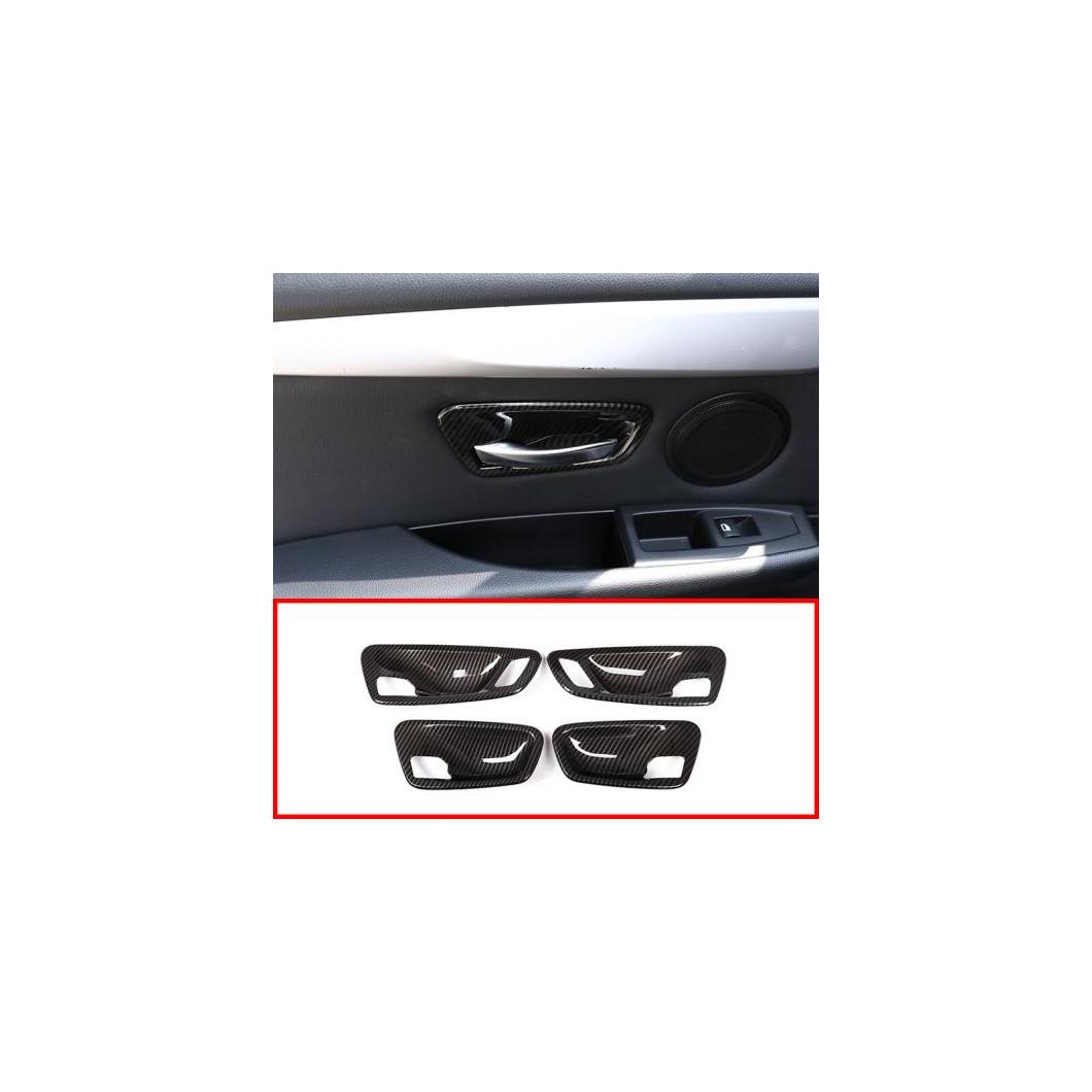 4個 カーボンファイバー ABS インテリアドアボウル カバー BMW 2 5SERIES ツアラー F45 F46 218I 2014-2018 AL-DD-4737 AL Interior parts for cars