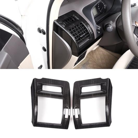 ブラック 木目 ABS エアコン サイドエア ステッカー 装飾 フレーム トヨタ プラド 2010-2018 AL-DD-5142 AL Interior parts for cars
