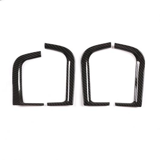 4個 カーボン調 BMW X5 G05 2019 ABS クローム ドア収納ボックス 装飾 フレームトリム Carbon Fiber AL-DD-5952 AL Interior parts for cars