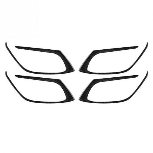 車用内装パーツ 4個 リアル カーボンファイバー インナー インサイド ドア ハンドル カバー フレーム トリム 装飾 適用: マヅダ CX-5 2017-2018 AL-DD-8959 AL Interior parts for cars