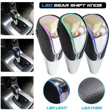 AL レザー+タッチ センサー LED ライト 変色 ギア シフト ノブ スティック レバー 適用: レクサス ES350/GS450H トヨタ カムリ カローラ RAV4 カラフル・用 トヨタ AL-EE-3968