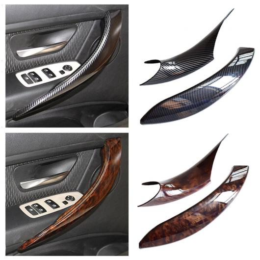 インテリア ドア ハンドル 保護 トリム プル スナップイン 適用: BMW 3 4シリーズ F30 F31 F32 F33 F34 F35 F36 F80 F82 F83 13-19 カーボン・右側・インサイド〜ウォルナット・左側・インサイド AL-EE-4174 AL Car parts