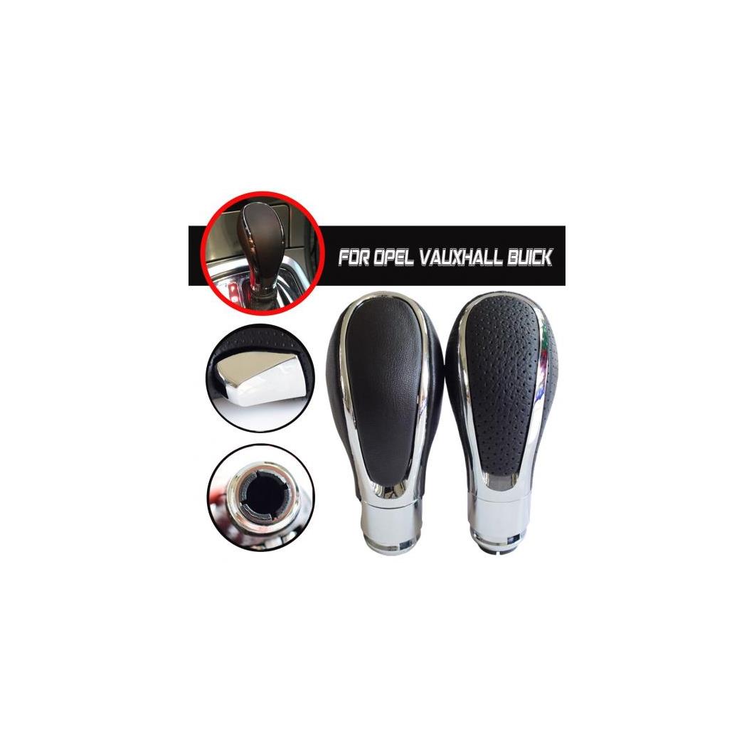 適用: ビュイック リーガル/オペル インシグニア/ボクスホール インシグニア GM ギア シフト ノブ ハンド レバー シフター PU レザー クローム ブラック・ホワイト AL-EE-3883 AL Car parts