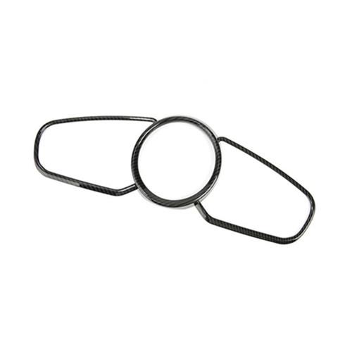 カーボンファイバー調 センター コンソール カバー トリム デカール 適用: ポルシェ カイエン 2018 ABS 1ピース AL-EE-4375 AL Interior parts for cars