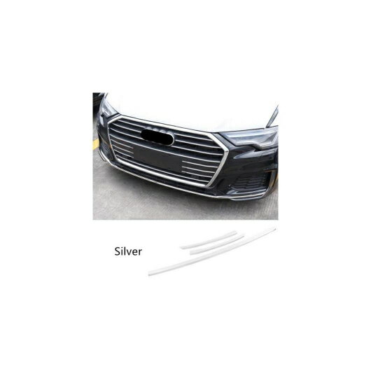 ステンレス スチール ストリップ 適用: アウディ A6 C8 2019 フロント バンパー 装飾 カバー トリム ス..