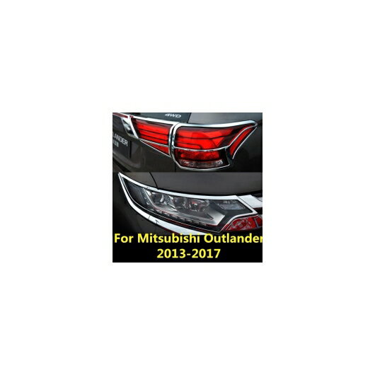 適用: 三菱 アウトランダー 2013-2017 ヘッドライト アイブロー アイリッド アクセサリー フロント ヘッドランプ フロント 2ピース・リア 2ピース AL-EE-7349 AL Exterior parts for cars