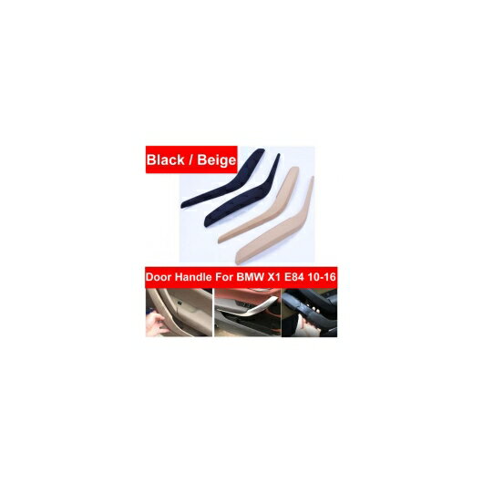 ブラック フロント リア 左/右 クローム インテリア ドア ハンドル インナー プル トリム カバー アームレスト 適用: BMW X1 E84 10-2016 ブラック 4ピース セット〜クローム 4ピース セット AL-EE-9022 AL Interior parts for cars