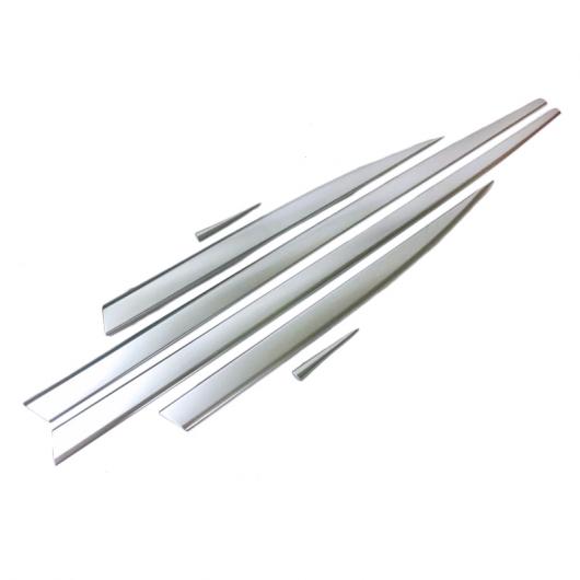 適用: ジャガー Fペース F ペース FPACE X761 2016 2017 2018 ABS クローム サイド ドア ボディ ライン モールディング ストリップ カバー トリム 3D ステッカー タイプ001 AL-FF-0773 AL Exterior parts for cars