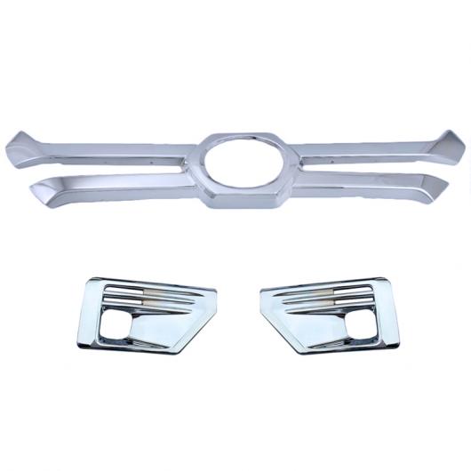 パーツ 適用: トヨタ RAV4 RAV 4 アドベンチャー 2019 2020 ABS クローム フロント センター グリッド グリル トリム フォグライト カバー 3ピース AL-FF-1106 AL Exterior parts for cars