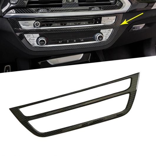 適用: BMW X3 G01 2018 ABS カーボンファイバー調 インテリア エアコン パネル カバー トリム 1ピース タイプ001 AL-FF-1113 AL Interior parts for cars