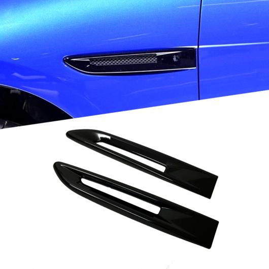 ABS フェンダー サイド グリッド メッシュ 吹き出し口 グリル カバー トリム 適用: ジャガー Fペース F ペース S 2016 2017 タイプ001・カーボンファイバー スタイル AL-FF-1098 AL Exterior parts for cars