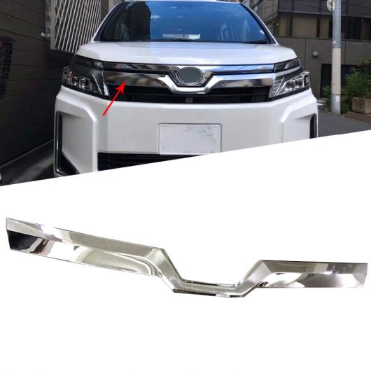 2ピース ABS クローム フロント フード ボンネット ガーニッシュ トリム カバー 適用: トヨタ ヴォクシー R80 2017 フェイスリフト グリッド バンパー リップ メッシュ タイプ002 AL-FF-1311 AL Exterior parts for cars