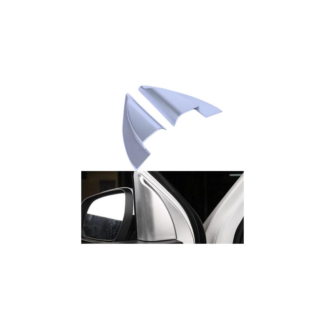 2ピース インテリア フロント ドア トライアングル カバー トリム ABS A ピラー オーディオ フレーム 適用: ヒュンダイ IX35 IX 35 2018 AL-FF-1341 AL Interior parts for cars