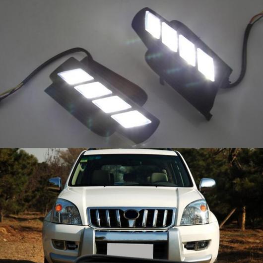 LED DRL フォグランプ ドライビング ライト デイタイム ランニング 適用: トヨタ プラド 2700 FJ120 LC120 2003-2009 AL-FF-1711 AL Car parts