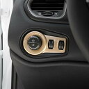 ABS アルミニウム 合金 ヘッドライト スイッチ パネル トリム 適用: ジープ レネゲードアルミニウム 合金 ブルー・アルミニウム合金 ゴールド AL-FF-3570 AL Interior parts for cars(2)