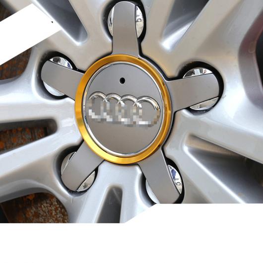 アルミニウム 合金 ホイール HUP リング トリム 適用: アウディ A3 A4 A6 Q3 Q5 2014 2015 2016 2017 2..