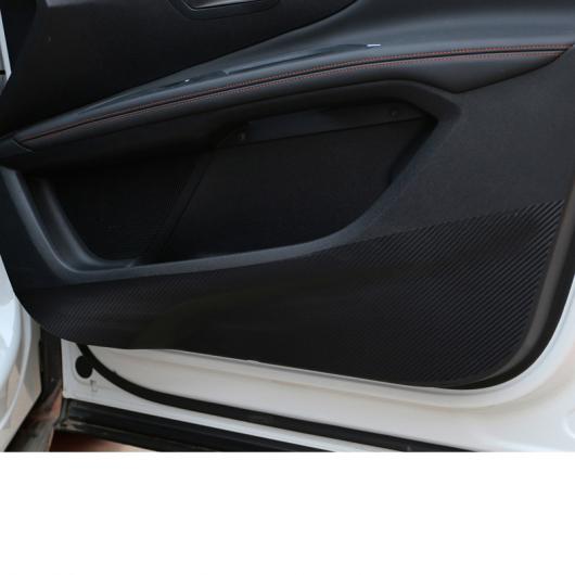 カーボンファイバー インナー ドア アンチキック ステッカー 適用: プジョー 3008 5008 インテリア アクセサリー 2017 2018 2019 2020 4 ピース AL-FF-4340 AL Interior parts for cars