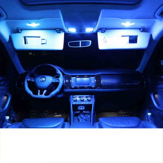 LED インテリア 読書灯 ライト 適用: シュコダ コディアック カロック インテリア 5 ピース ブルー ライト・5 ピース ホワイト ライト AL-FF-4991 AL Car parts