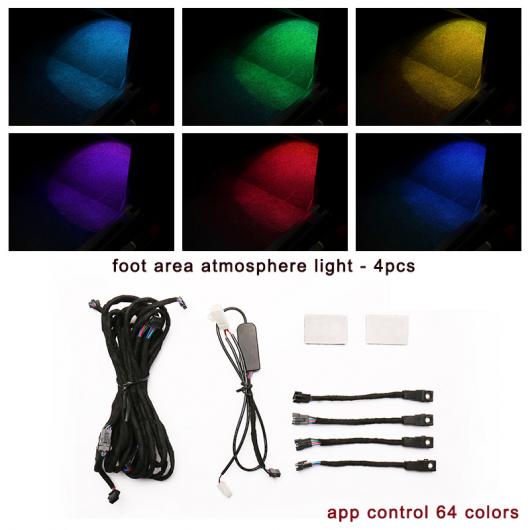 適用: トヨタ カムリ インテリア フット ドア エリア 装飾 ライト 装飾 モールディング アクセサリー 2..