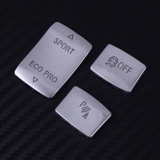 楽天オートパーツエージェンシー3ピース ABS クローム センター ギア シフト ポジション パネル スイッチ ボタン カバー トリム 適用: BMW 1 2 3シリーズ AL-FF-6306 AL Interior parts for cars