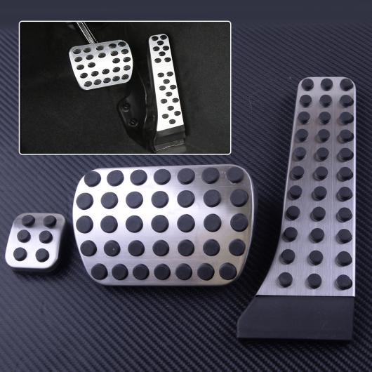 3ピース 穴開け不要 ガス フューエル パーキング ブレーキ フット カバー ペダル パッド 適用: ベンツ ..