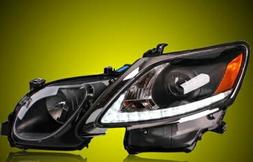 AL ヘッドライト 適用: レクサス GS350 2006-12 LED ヘッドランプ デイタイムランニングライト DRL バイキセノン HID 4300K〜8000K 35W・55W AL-HH-0086