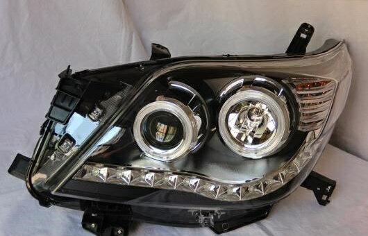 ヘッドランプ 適用: トヨタ プラド FJ150 2010-2013 LED ヘッドライト DRL H7/D2H HID キセノン BI レンズ 4300K〜8000K 35W・55W AL-HH-0926 AL Car parts