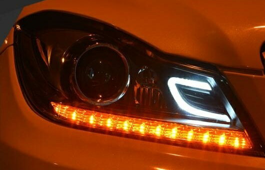 ヘッドライト 適用: メルセデスベンツ/MERCEDES BENZ ベンツ W204 2011-2013 LED ヘッドランプ デイタイムランニングライト DRL バイキセノン HID 4300K〜8000K 35W・55W AL-HH-0939 AL Car parts