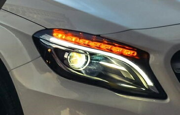 AL ヘッドライト 適用: メルセデスベンツ/MERCEDES BENZ ベンツ GLA 2015-2016 LED ヘッドランプ デイタイムランニングライト DRL バイキセノン HID 4300K〜8000K 35W・55W AL-HH-0969