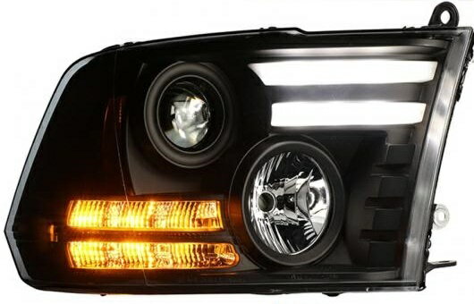 ヘッドライト 適用: ダッジ/DODGE・ラム 1500 2009-2012 LED ヘッドランプ デイタイムランニングライト DRL バイキセノン HID 4300K〜8000K 35W・55W AL-HH-1248 AL Car parts