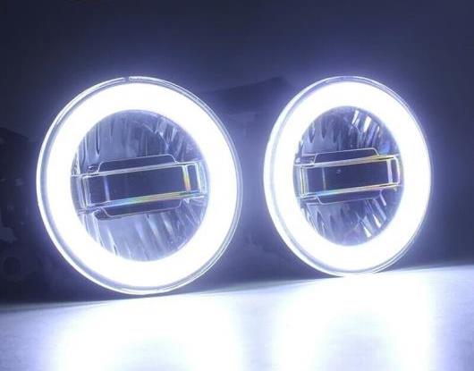 3in1 ファンクション オート LED エンジェルアイ デイタイムランニングライト プロジェクター フォグランプ 適用: スズキ ジムニー 2007-2015 2016 AL-HH-1402 AL Car parts