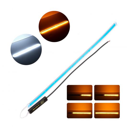 1 ピース DRL LED フレキシブル チューブ スタイル ダイナミック デイタイム ランニング ライト ティア..