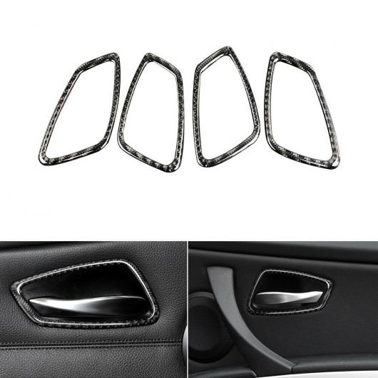 カーボンファイバー ドア ハンドル カバー ステッカー トリム 適用: BMW E90/E92/E93 オールド 3シリーズ AL-II-3059 AL Interior parts for cars